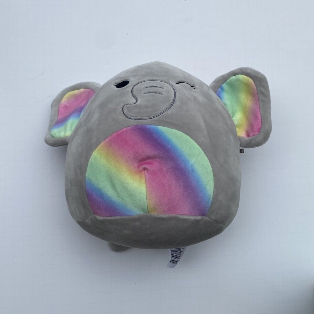 Kellytoy Squishmallows 10" ELEPHANT Soft Plush Toy - MULTICOLOR
